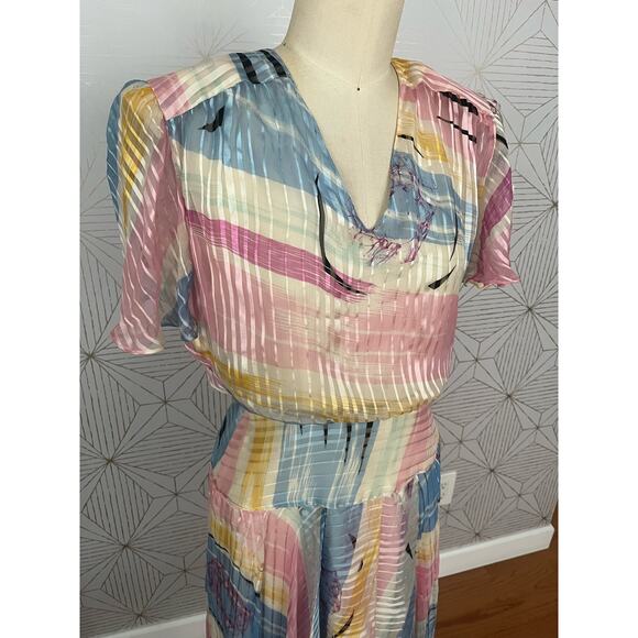 The Silk Farm 100% Silk Made in Korea Size 10 Multi color fairy pastels coquette - Picture 12 of 13